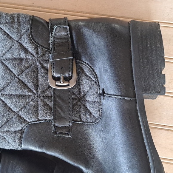 Franco Sarto Leather Penelope Wool Blend Quilted Tall Riding Style Boots - Picture 2 of 12